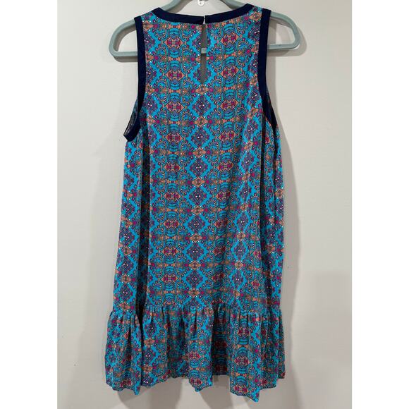 Tolani Women's Dress 100% Silk Printed Size Large (094) - Picture 9 of 11